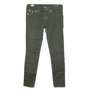 TRUE RELIGION green olive jeans Size 27